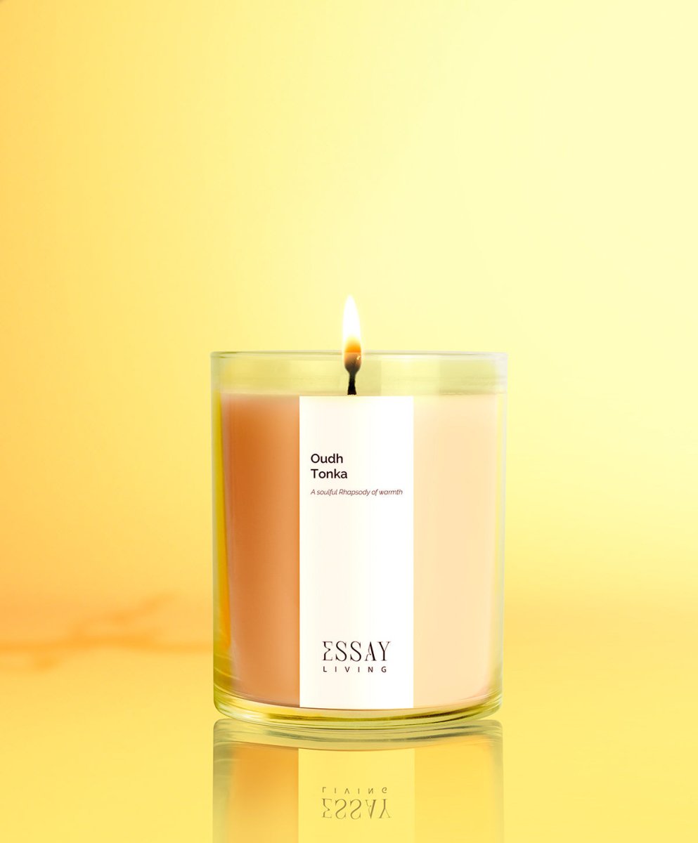 luxury scented candles - Oudh + Tonka